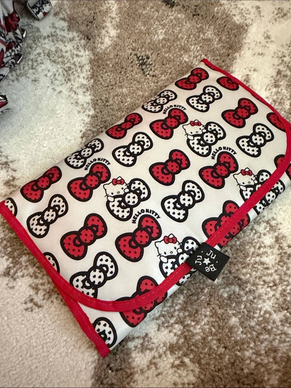 Ju-Ju-Be Hello Kitty Bow Print Bag - Red, Black & Cream